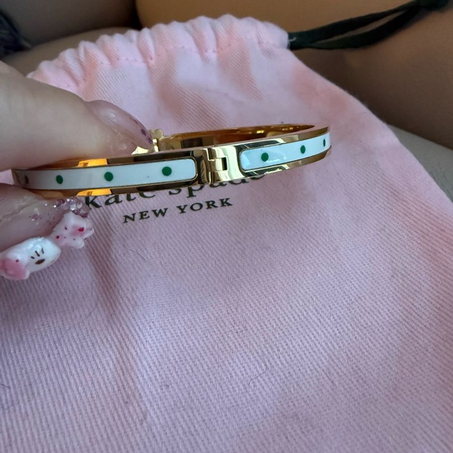 Kate Spade 幸運草搪瓷手鐲-1