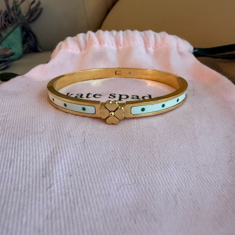 Kate Spade 幸運草搪瓷手鐲-6