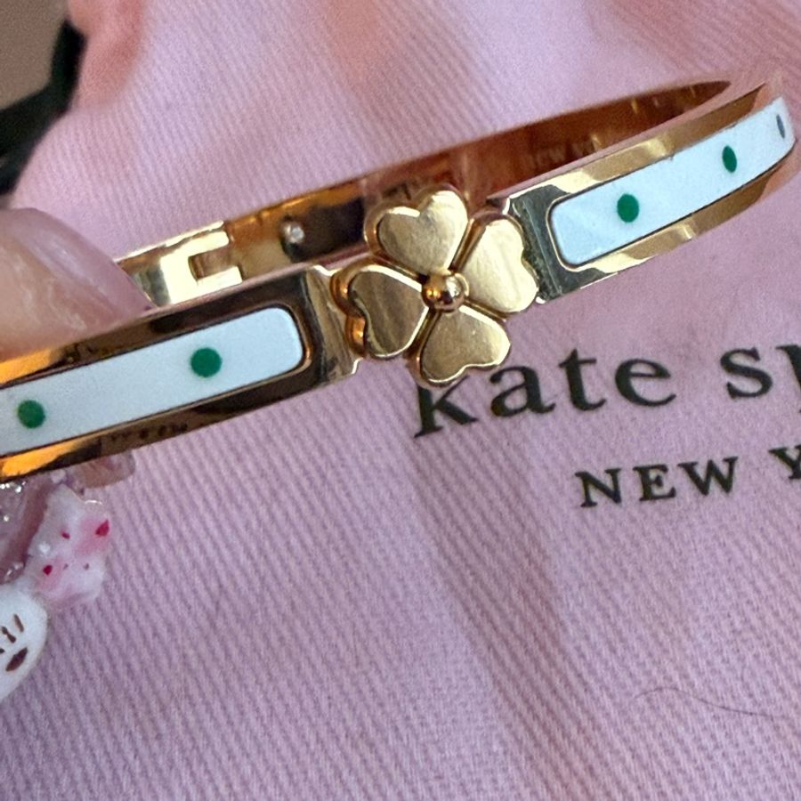 Kate Spade 幸運草搪瓷手鐲-13