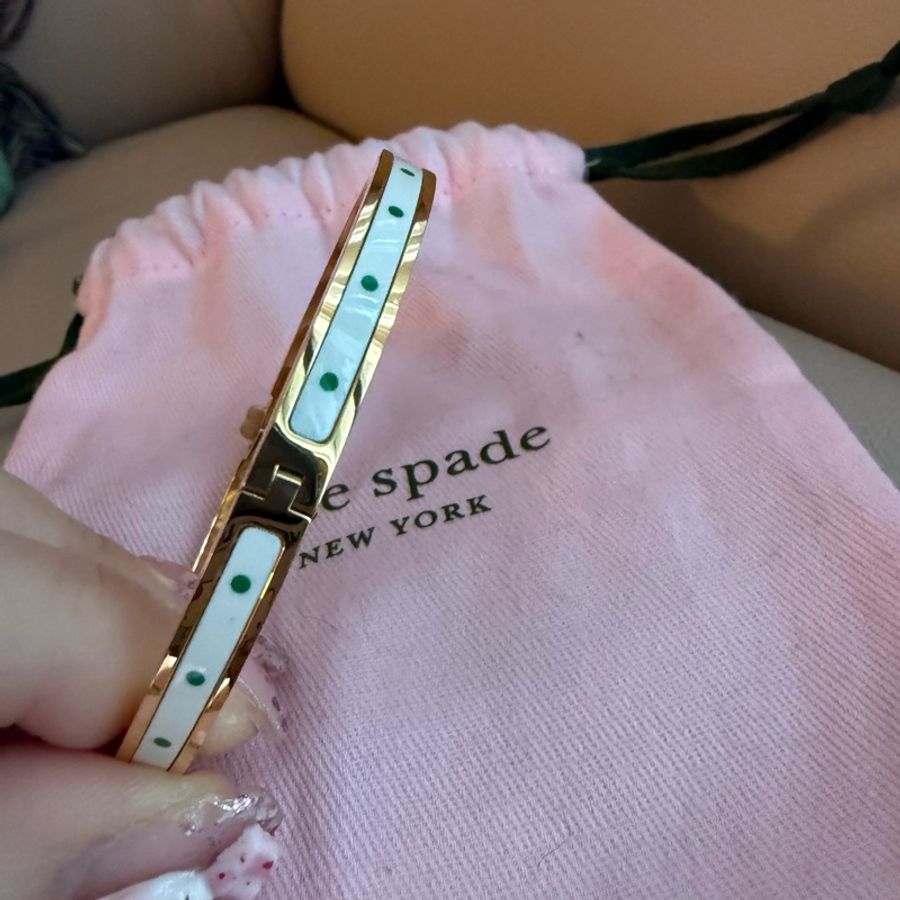 Kate Spade 幸運草搪瓷手鐲-14