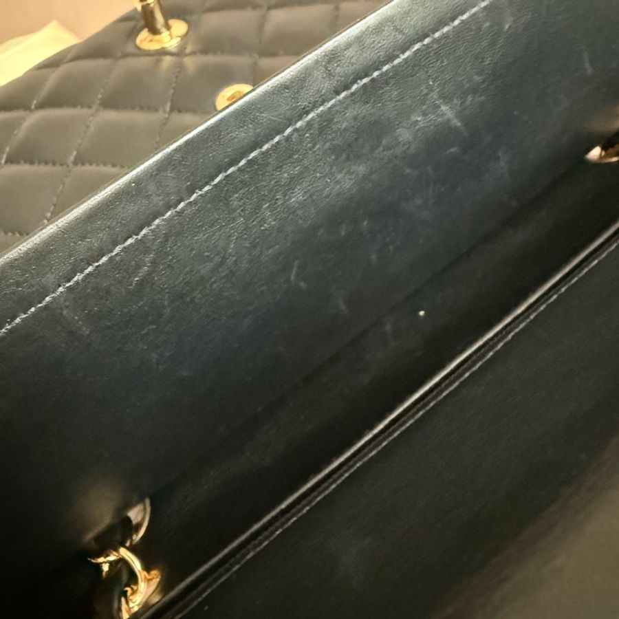 Chanel Classic Flap Bag 黑色菱格紋手袋-45