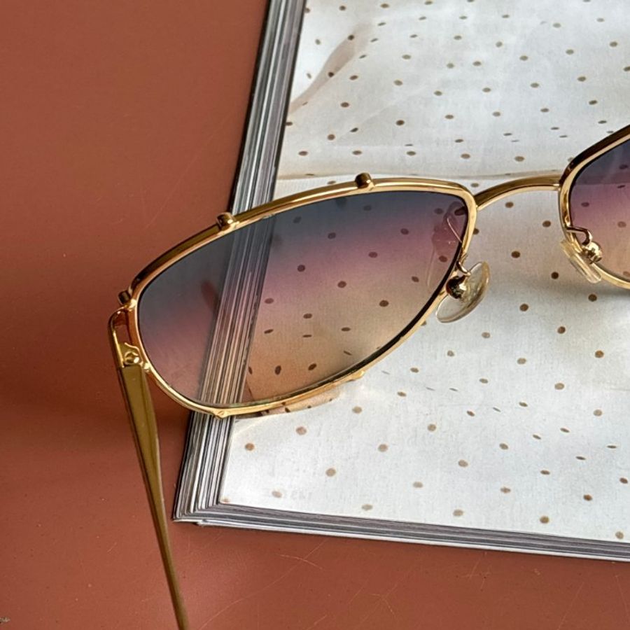 ::Louis Vuitton:: LV M0139 Z1140E 漸層鏡片金框邊墨鏡 太陽眼鏡 Cocktail Rainbow Gradation Sunglasses-4