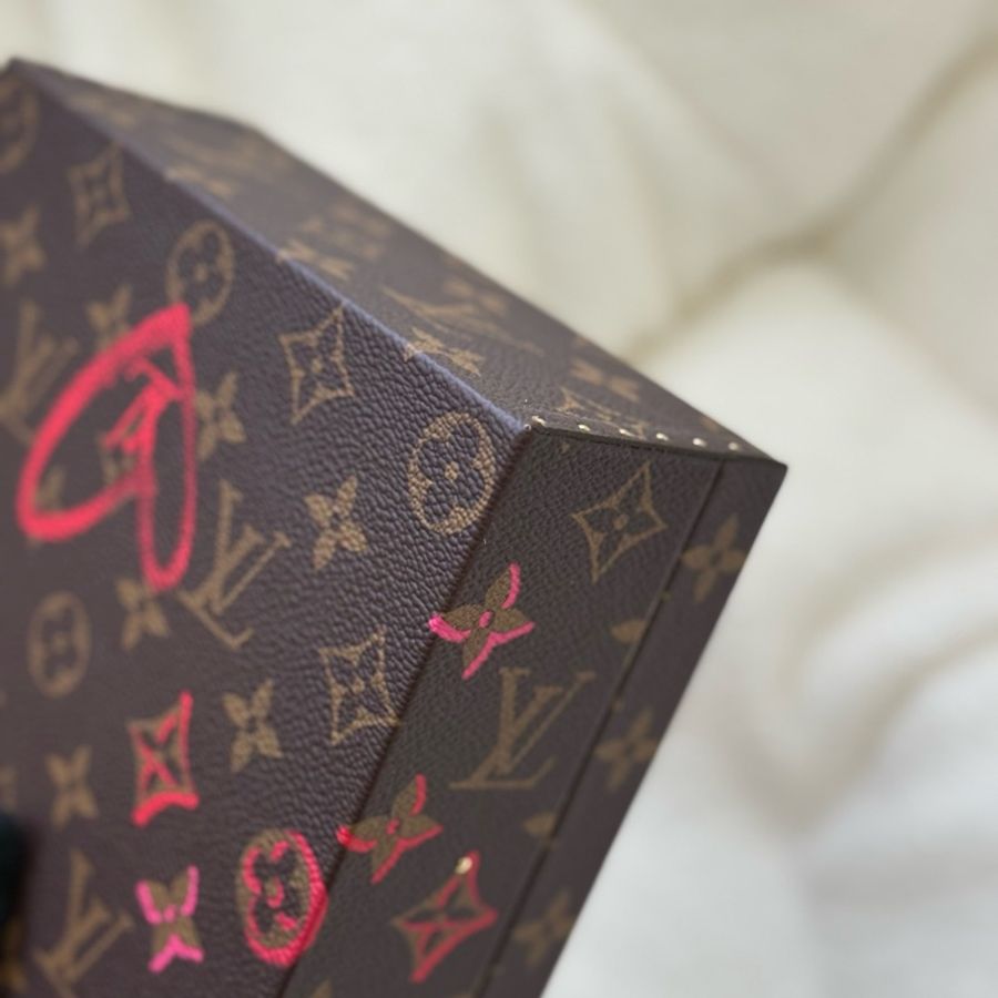 (情人節限定款💝)Lv愛心硬箱信封子母手提單肩斜背包 專櫃二十幾萬-11