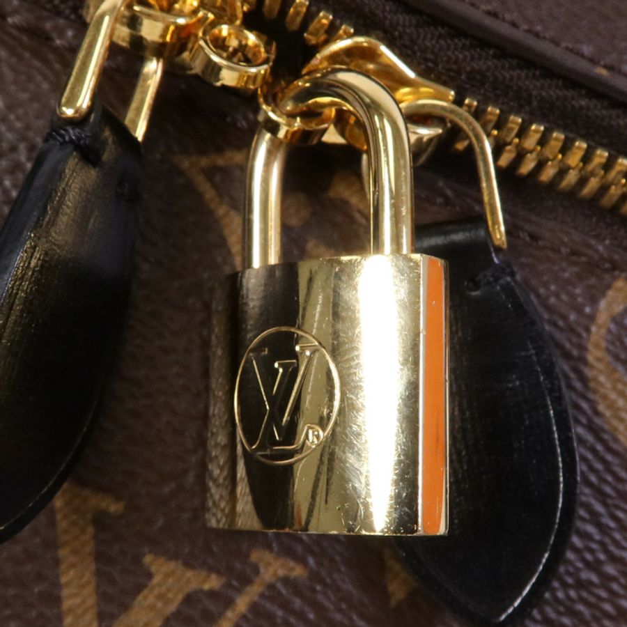 LOUIS VUITTON Monogram Reverse Vanity PM金扣手挽肩背兩用袋-6