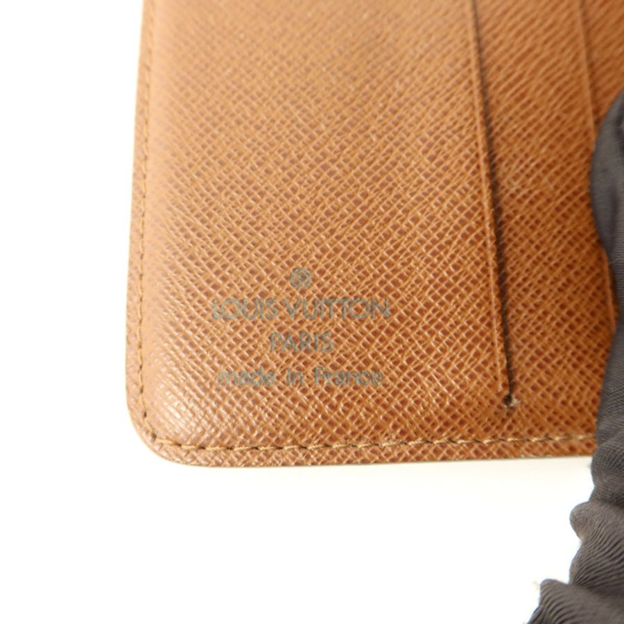 LOUIS VUITTON Monogram Compact Zipper Wallet金扣錢包-7