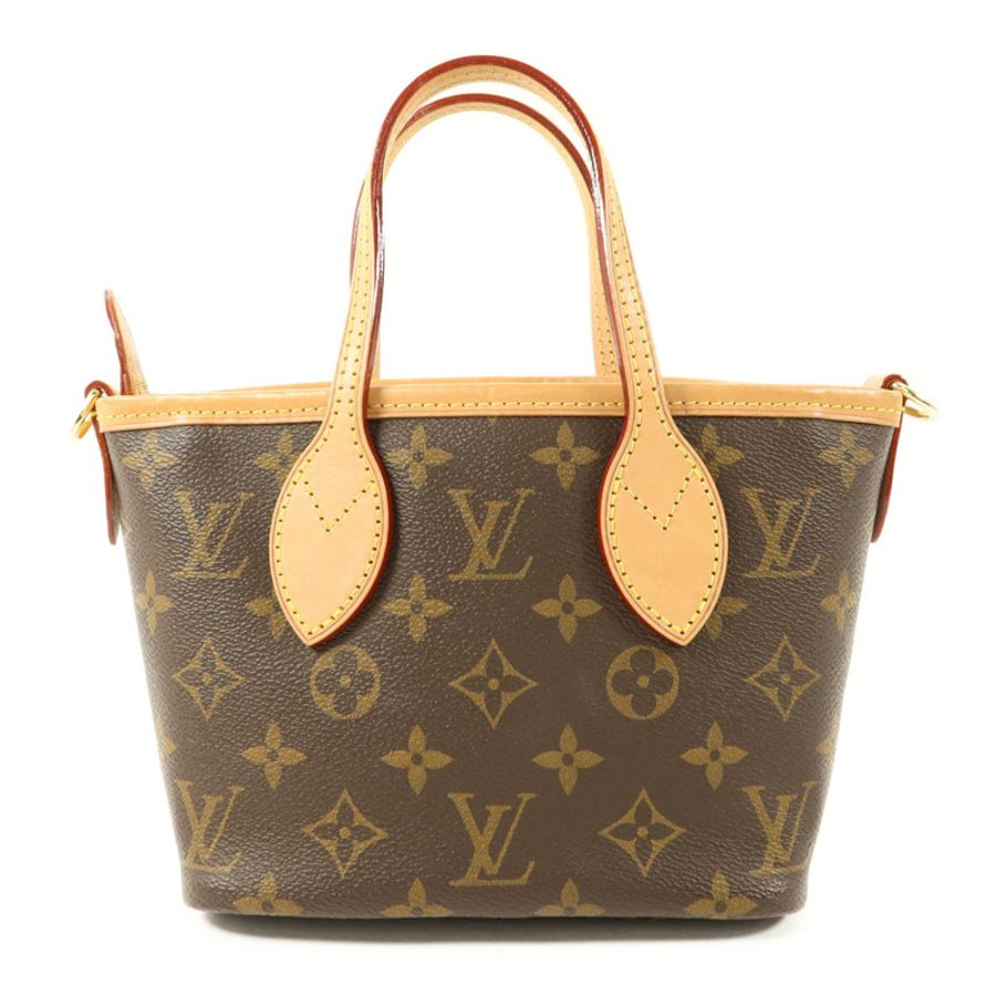 LOUIS VUITTON Monogram Neverfull BB金扣手挽肩背兩用袋-1