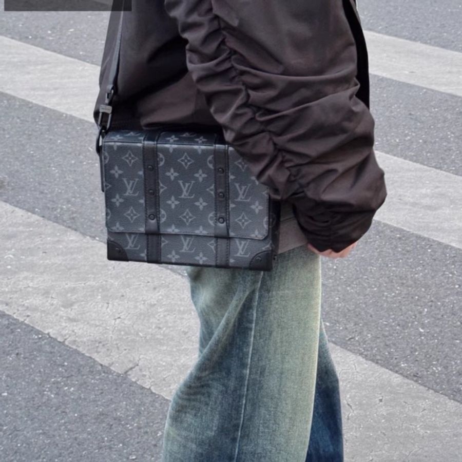 LV Trunk黑武士盒子包 芯片款 尺寸24*19*6 黑老花-19