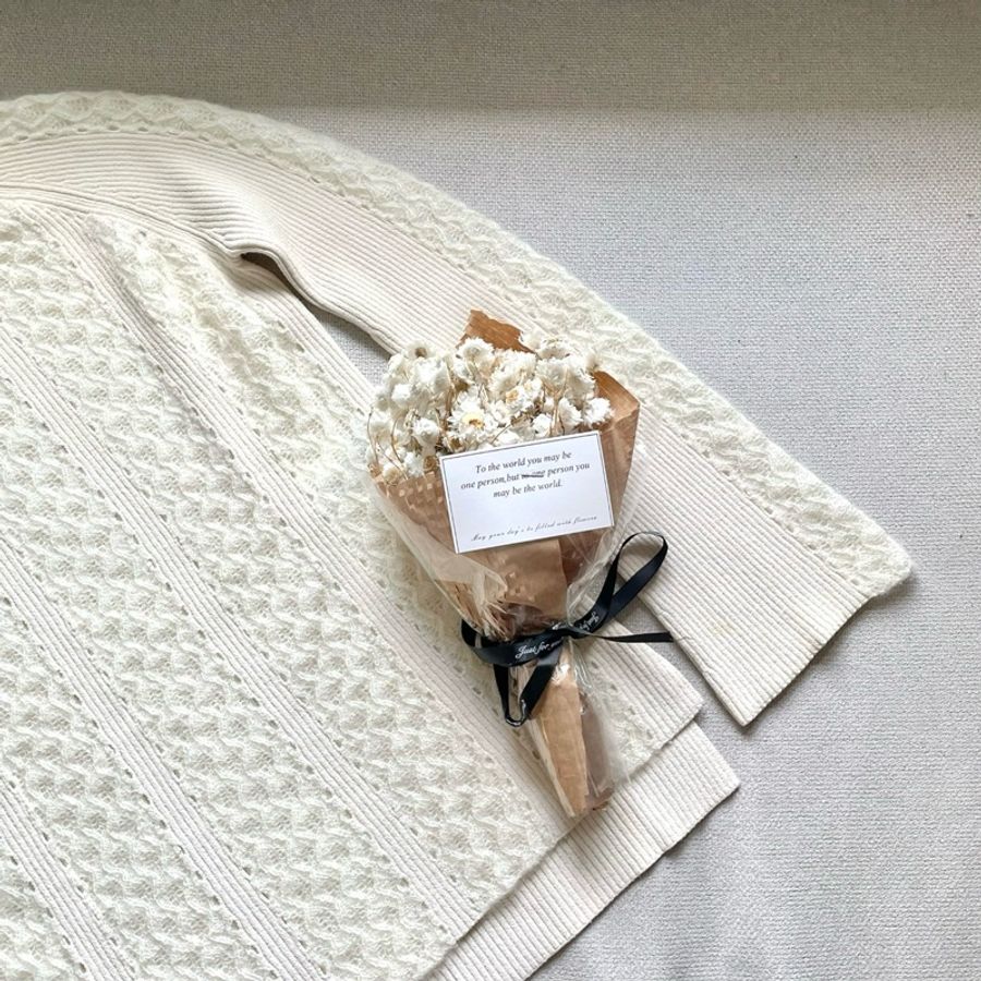 Fendi 芬迪 米白蕾絲針織毛衣/40號/99新美品-1