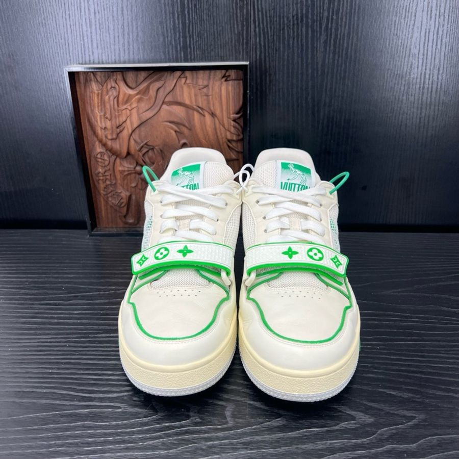Louis Vuitton路易威登 trainer 白綠魔術貼 42.5碼-1