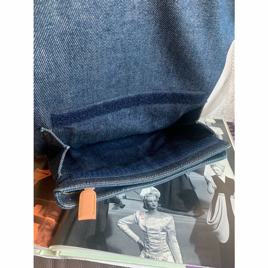 迪奧 背包 後背包 後背包 雙肩包 丹寧 中古 中古包背囊 牛仔 牛仔布 vintage dior malice pearl denim backpack-16