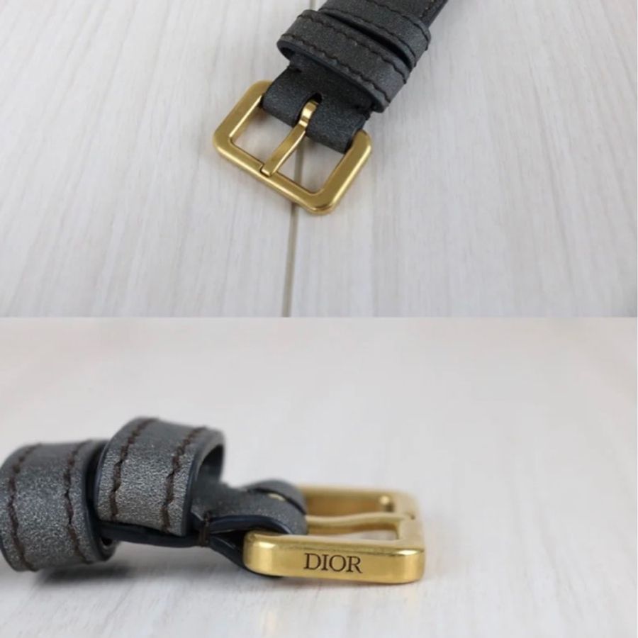 「JL精品代購」98新 Dior mini Gallop 灰-12