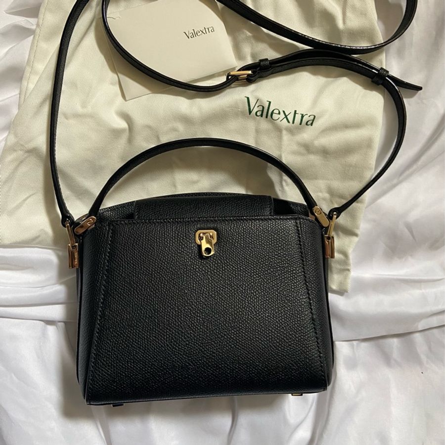 全新Valextra micro brera bag 黑色  （新版）-0