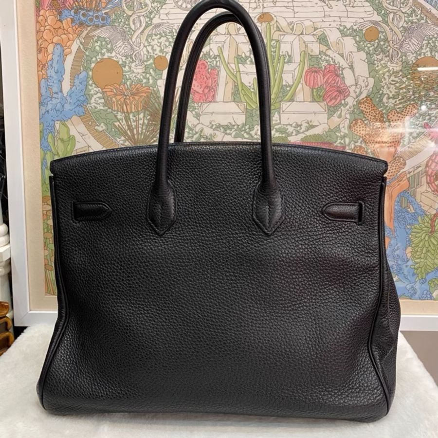 #全網最低鉑金包 #免配貨🔥 愛馬仕黑銀Birkin35 Togo皮🈶鎖具-10
