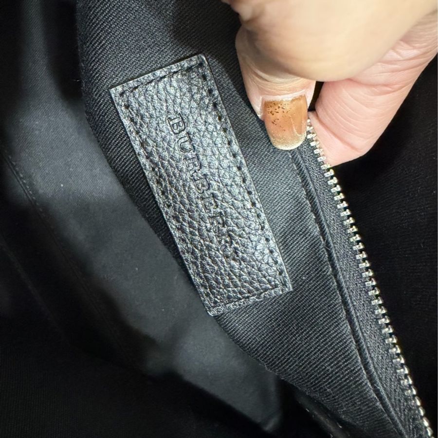 BURBERRY LONDON CHECK LOGO 格紋 郵差包 斜背包 側背包 肩背包-25