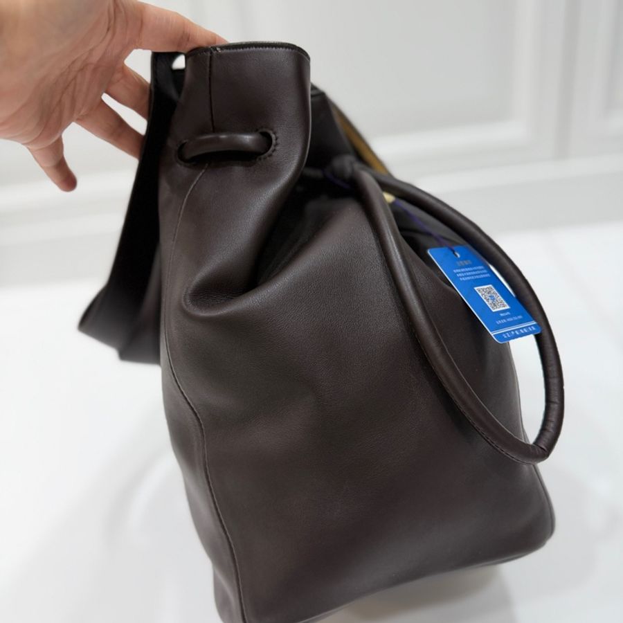 Bottega Veneta BV Beak 大號 全皮 咖啡 水桶包 斜背包 側背包 肩背包 手提包-5