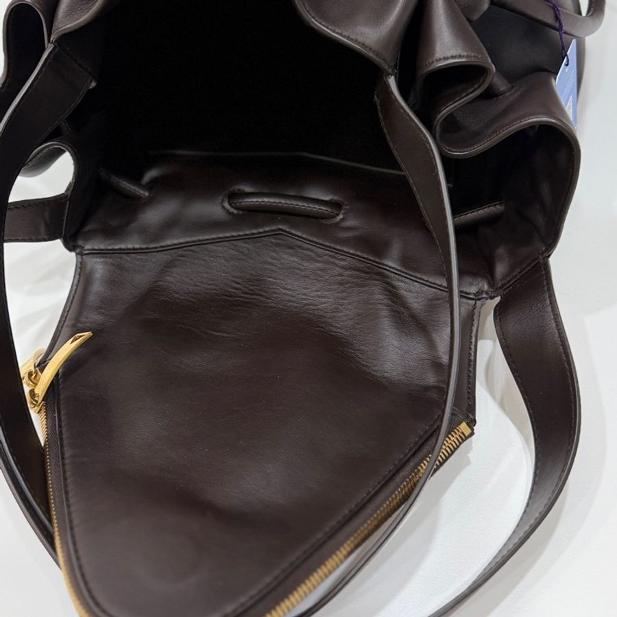 Bottega Veneta BV Beak 大號 全皮 咖啡 水桶包 斜背包 側背包 肩背包 手提包-38