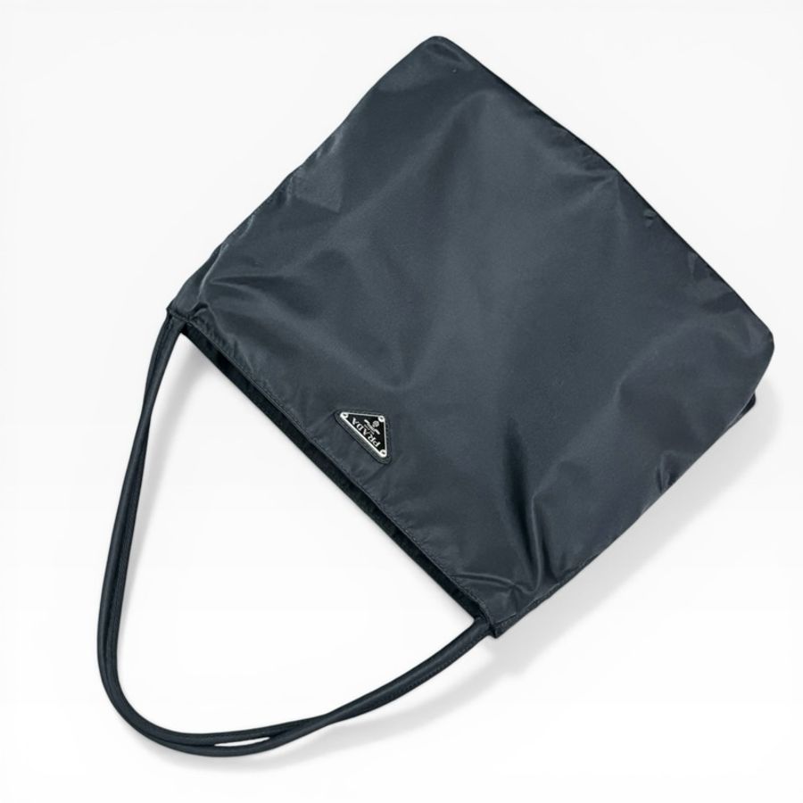Prada 經典黑色尼龍托特包 Nylon tote bag 單肩包 手提包 28cm-1