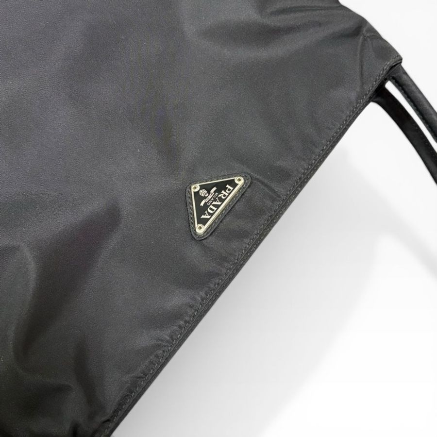 Prada 經典黑色尼龍托特包 Nylon tote bag 單肩包 手提包 28cm-4