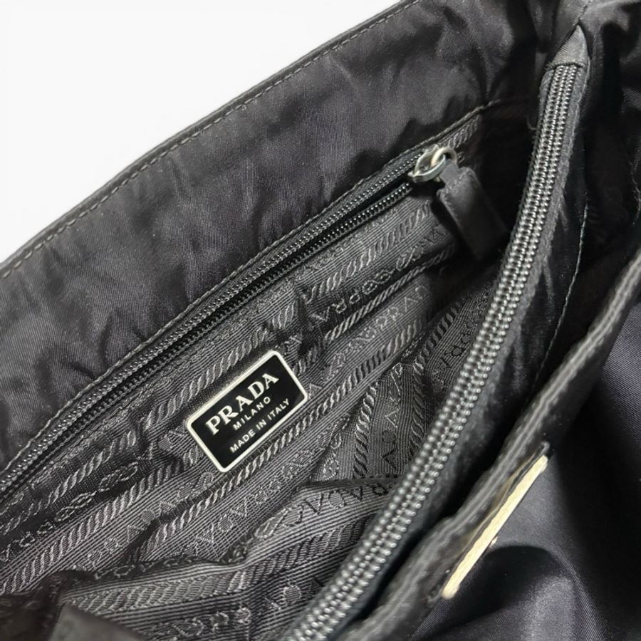 Prada 經典黑色尼龍托特包 Nylon tote bag 單肩包 手提包 28cm-13