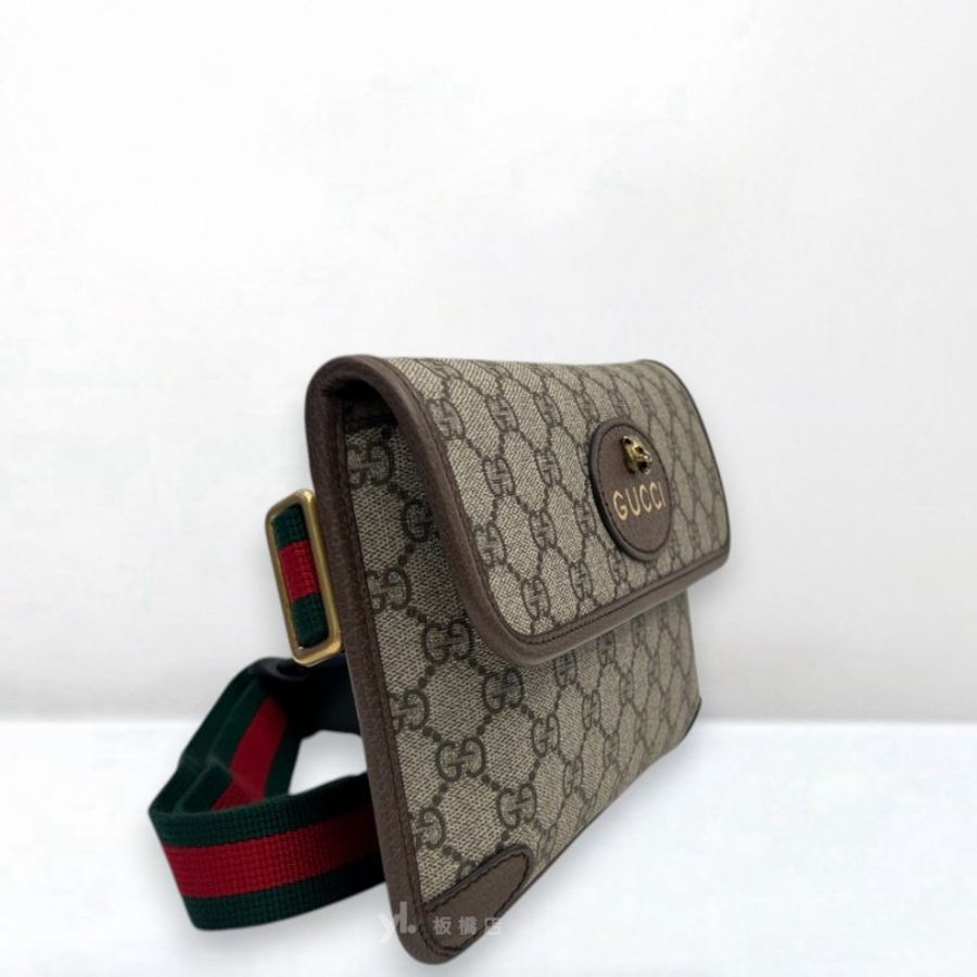 S5366-GUCCI 老花虎頭下蓋腰包493980-2