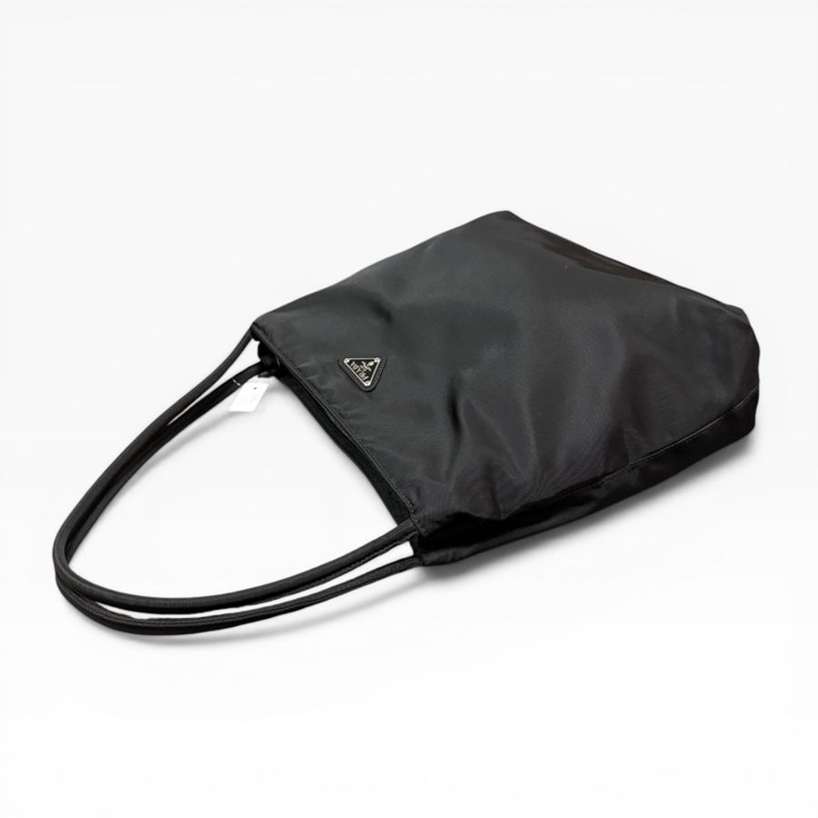 Prada 經典黑色尼龍托特包 Nylon tote bag 單肩包 手提包 28cm-5