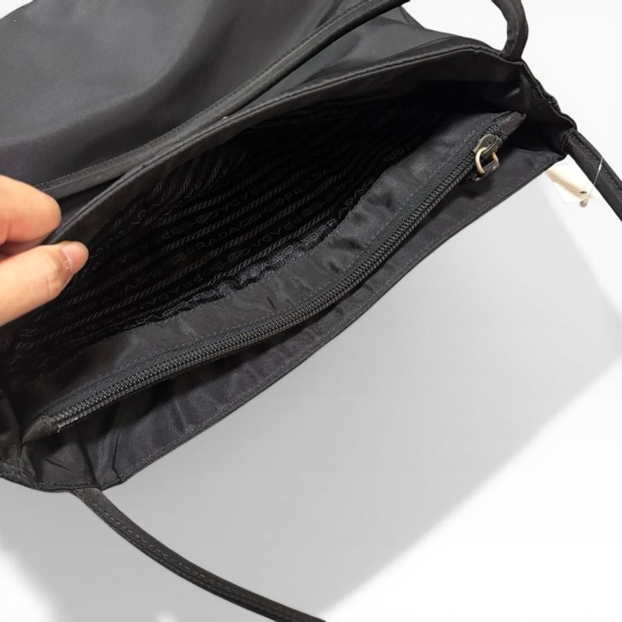 Prada 經典黑色尼龍托特包 Nylon tote bag 單肩包 手提包 28cm-13