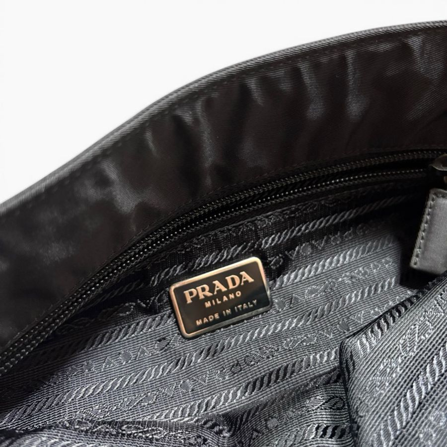 Prada 經典黑色尼龍托特包 Nylon tote bag 單肩包 手提包 28cm-19