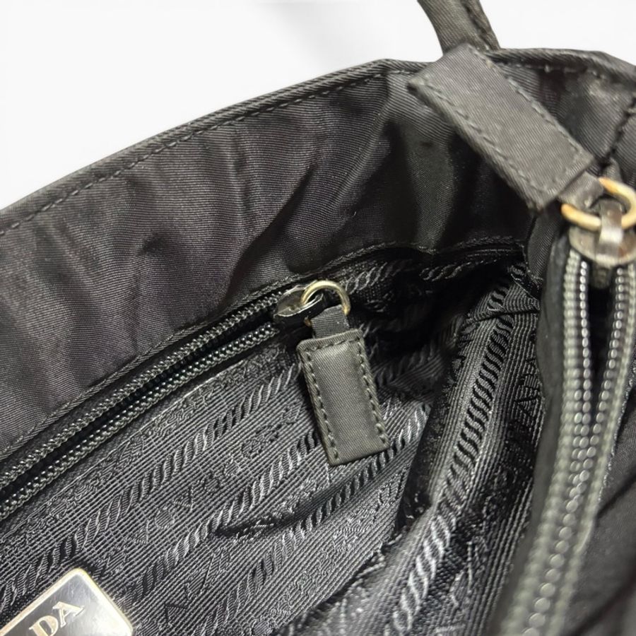 Prada 經典黑色尼龍托特包 Nylon tote bag 單肩包 手提包 28cm-22