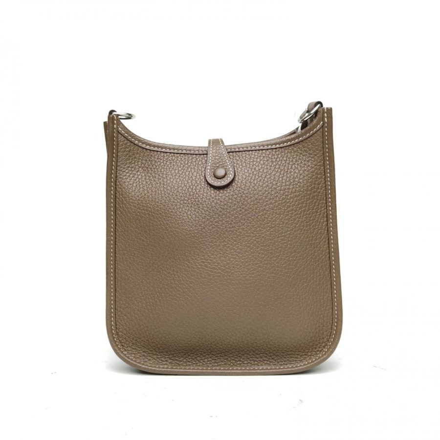 HERMES Evelynemini16大象灰TC皮U刻銀扣-2