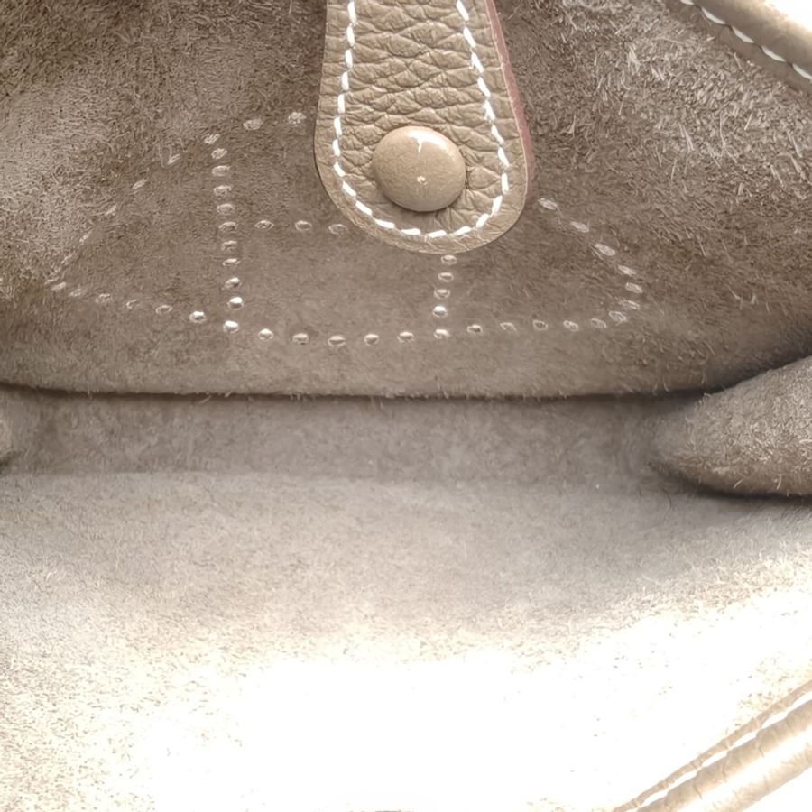 HERMES Evelynemini16大象灰TC皮U刻銀扣-4