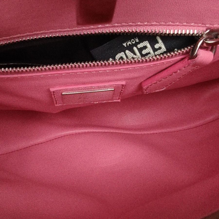 FENDI PEEKABOOMini23cm拼色羊皮銀扣-5