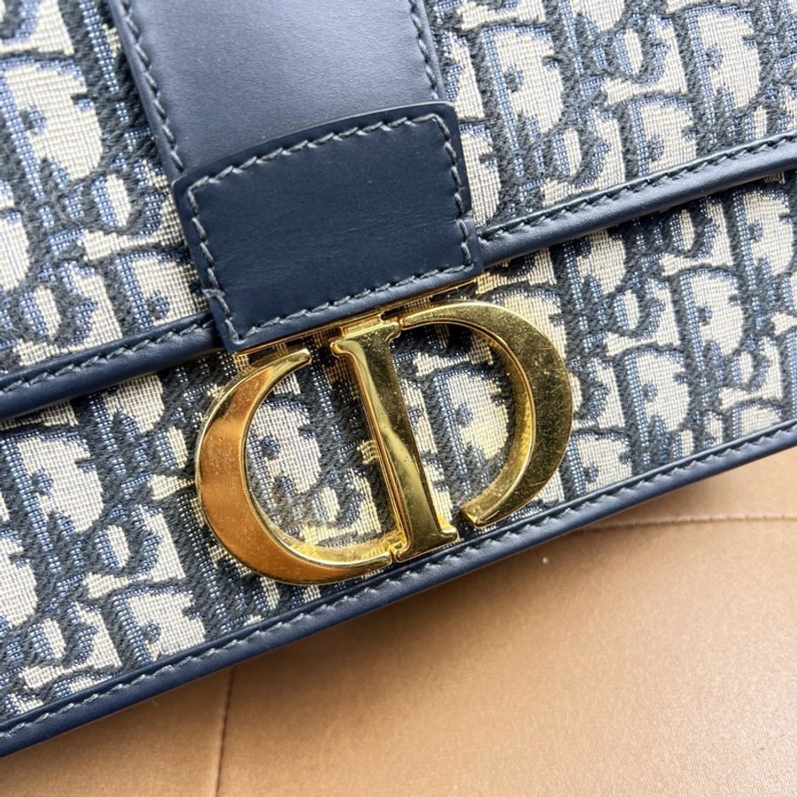 迪奧Dior 蒙田30中號藍色鏈條款-5