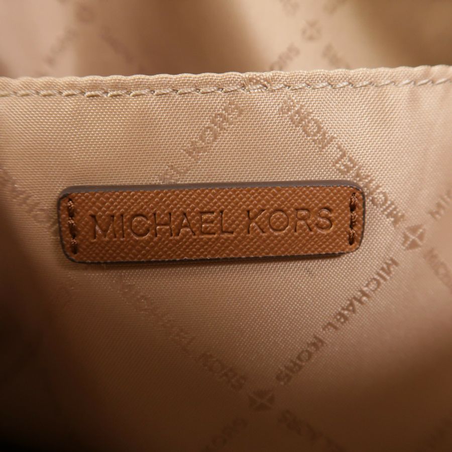 Michael Kors 塗層帆布Shoulder Bag金扣肩背袋-5