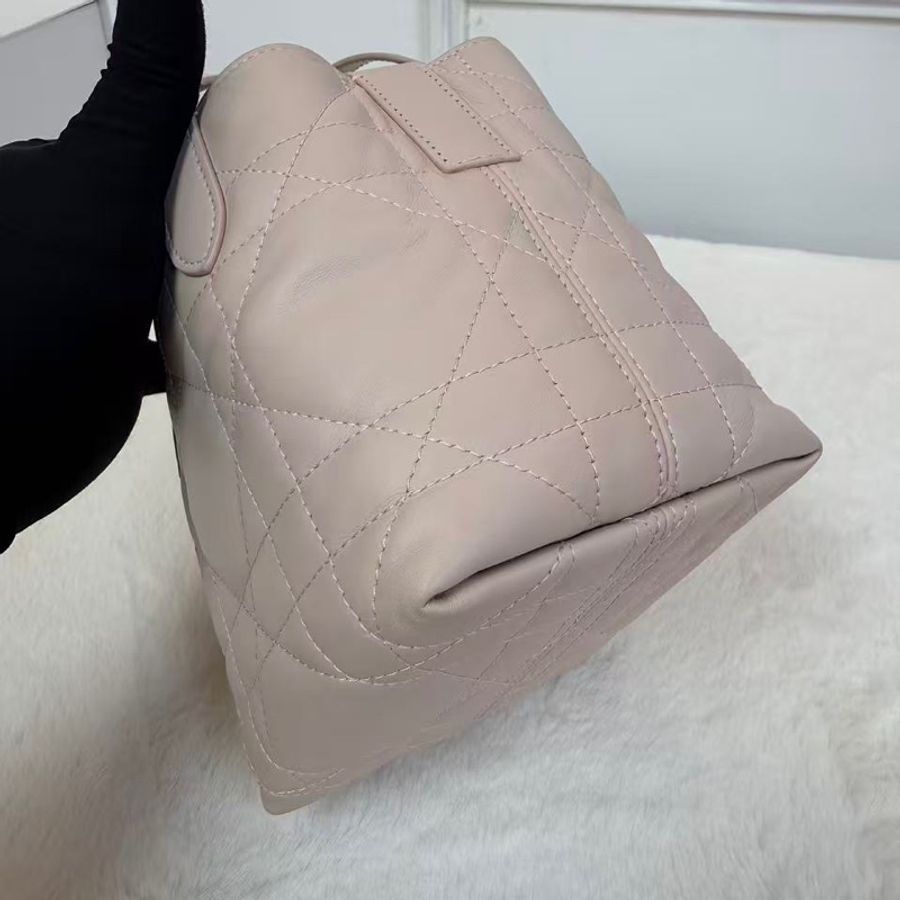 DIOR迪奧 Toujours土著包 胭脂粉色 金扣 牛皮-4