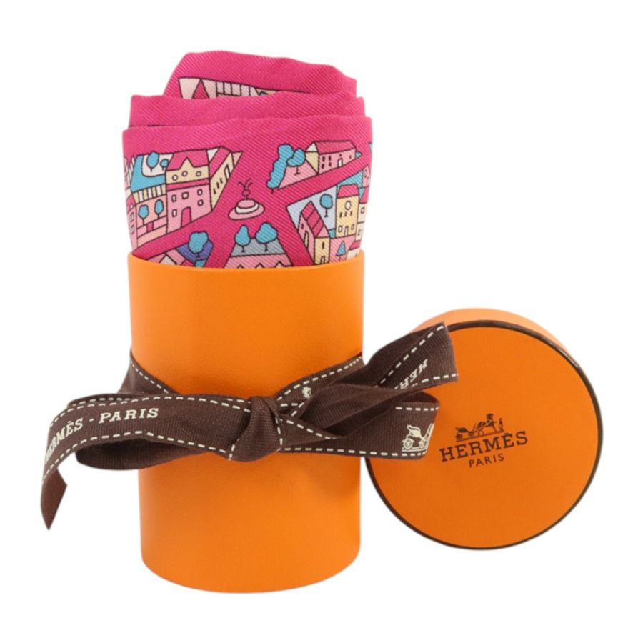 HERMES 絲質Twilly絲巾-7