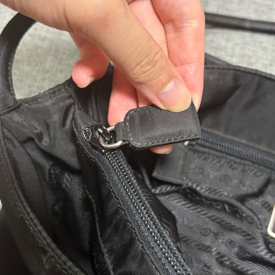 Prada 經典黑色尼龍托特包 Nylon tote bag 單肩包 手提包 28cm-17