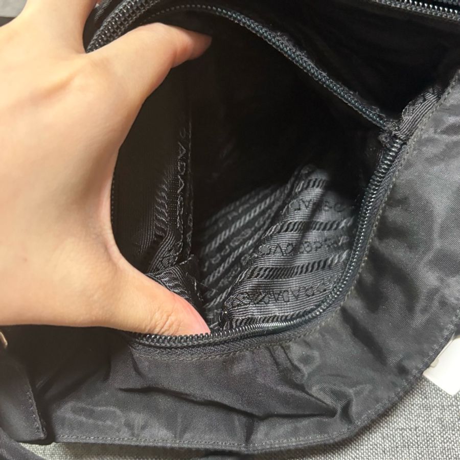 Prada 經典黑色尼龍托特包 Nylon tote bag 單肩包 手提包 28cm-21