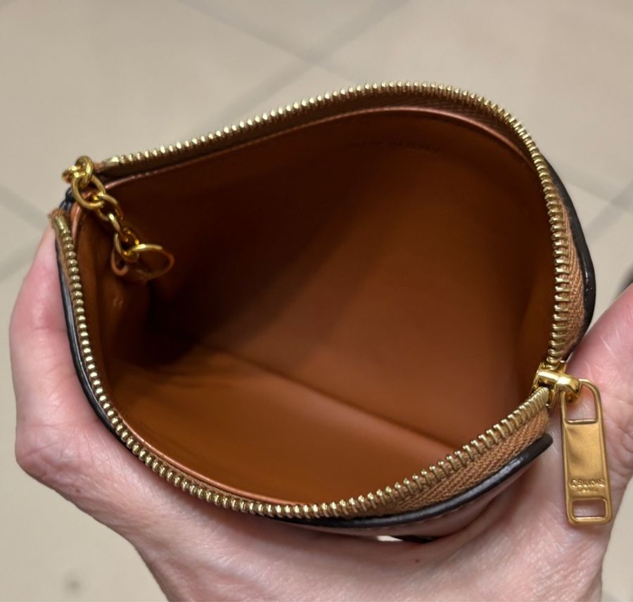 CELINE 經典CUIR TRIOMPHE系列光滑小牛皮拉鍊萬用鑰匙/零錢包-2