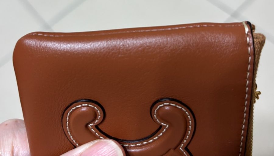 CELINE 經典CUIR TRIOMPHE系列光滑小牛皮拉鍊萬用鑰匙/零錢包-9