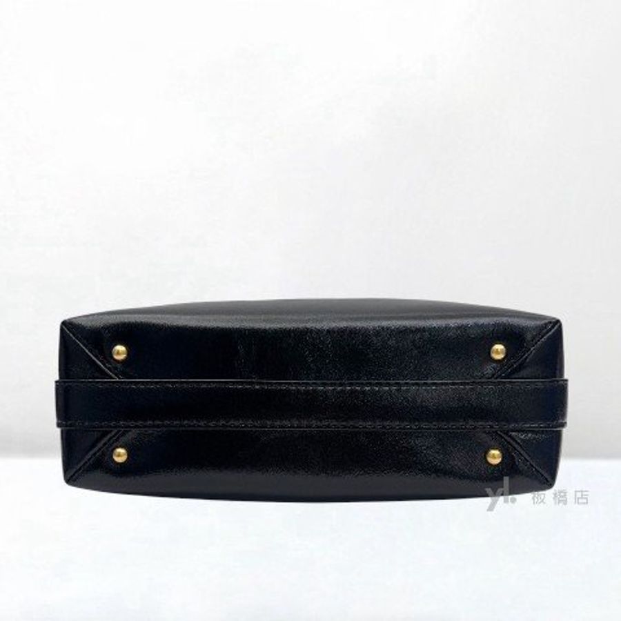 Y2000-Chanel 黑金油蠟羊皮金扣醫生包AS4959-5