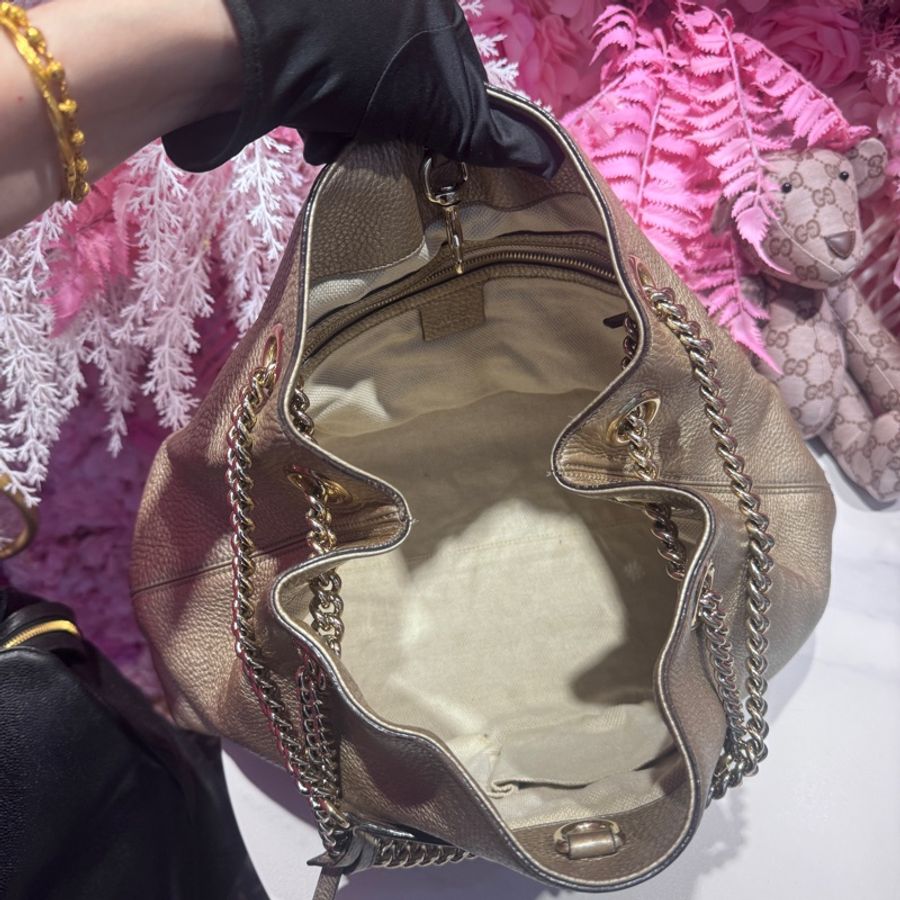 Gucci soho 流蘇斜背包/王吉娜古董精品-8