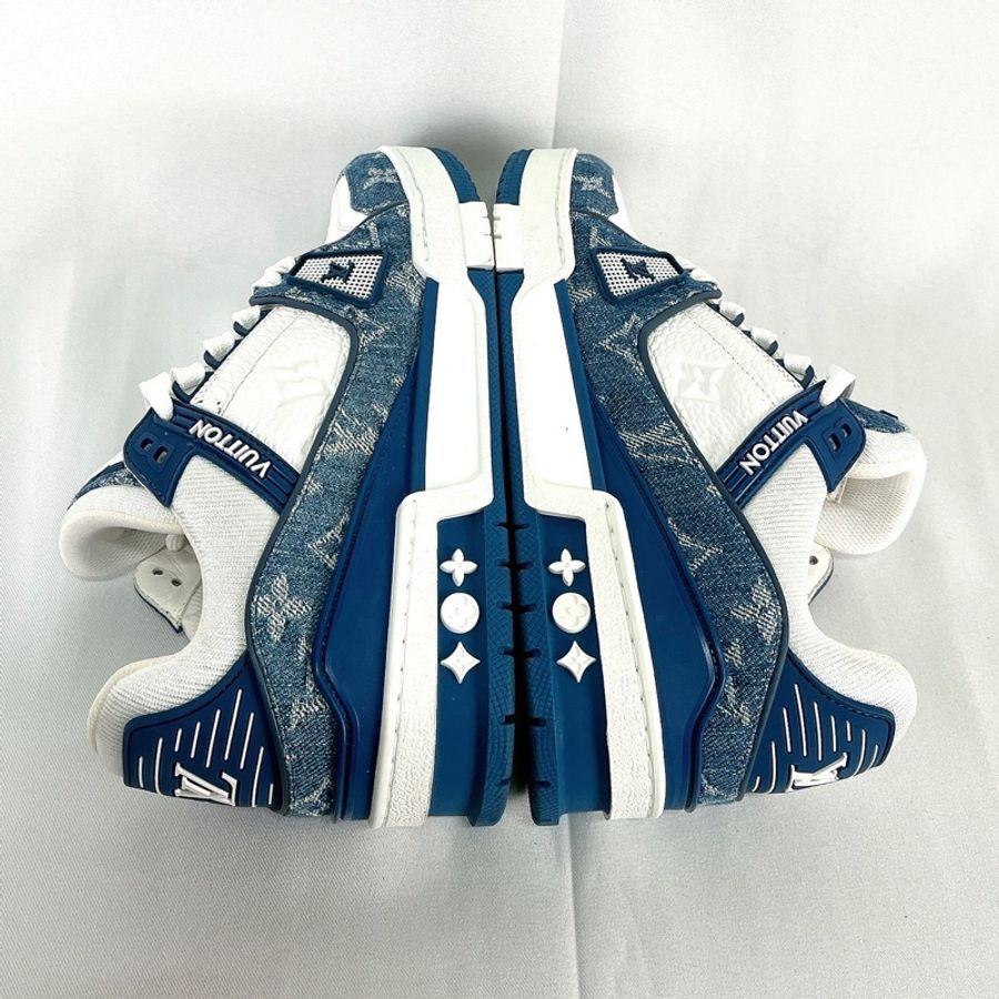 莉亞精品♡LV 1A9JGQ Trainer 藍 運動鞋 2 二手-6
