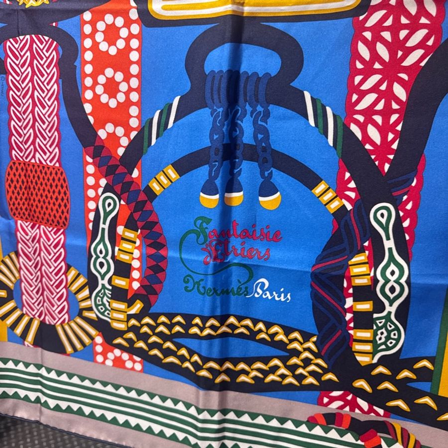 Hermes 絲巾 /大款/王吉娜古董精品-2
