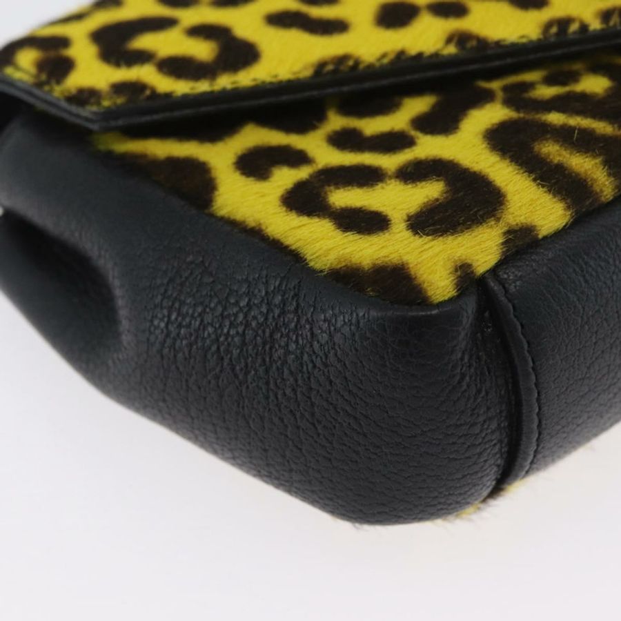 【日本直送】SAINT LAURENT Cassandra 鏈條包 Harako 皮革 黃色 銀色 正品 YKZ569A-14