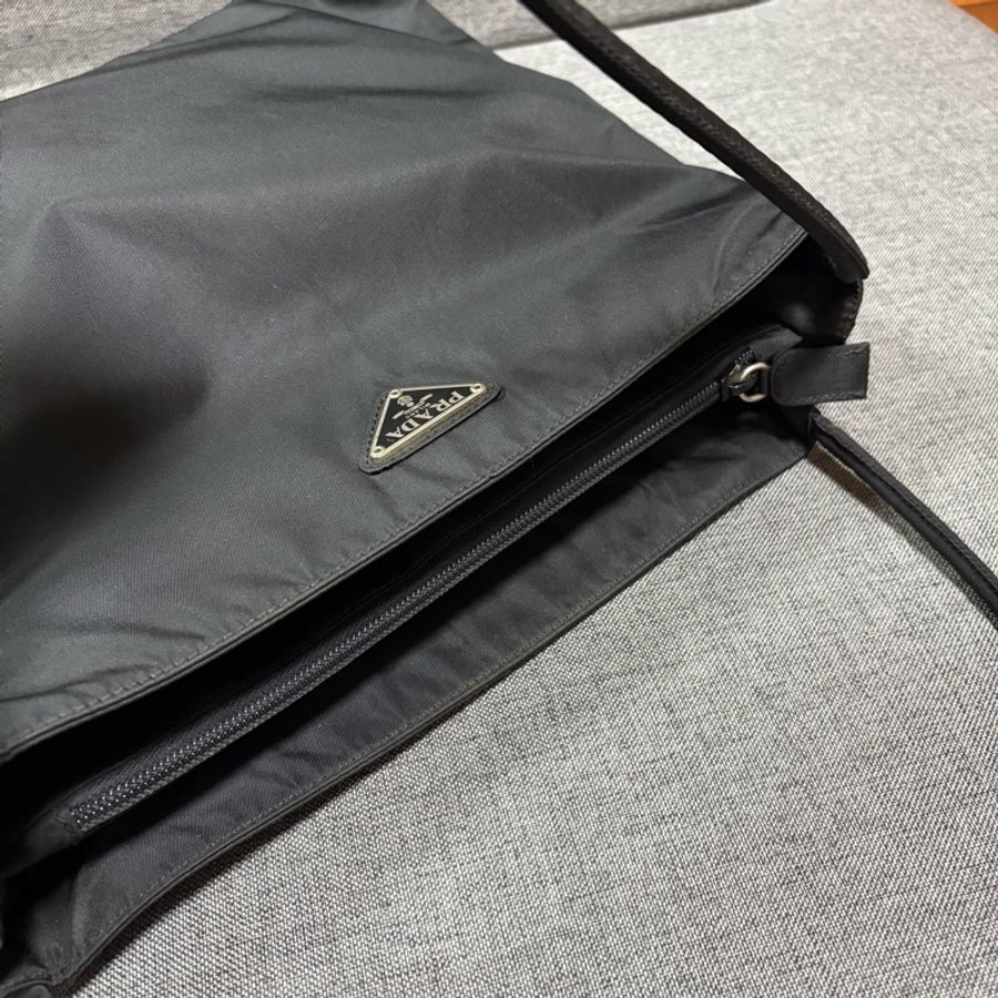 Prada 經典黑色尼龍托特包 Nylon tote bag 單肩包 手提包 28cm-15