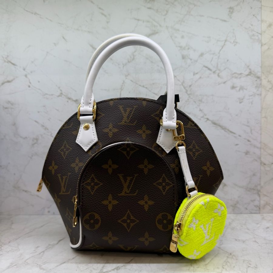 LV ELLIPSE BB網球造型零錢包貝殼包/晶片-0