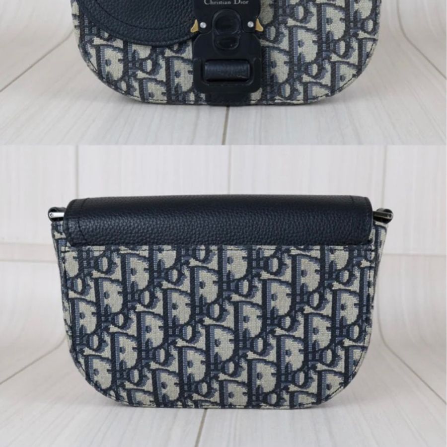 「JL精品代購」98新 Dior 老花Saddle馬鞍包-3
