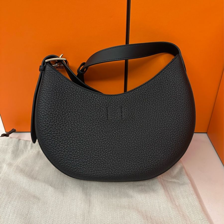 Hermes P'tit Arcon 月亮包 黑金 小號肩背包-2