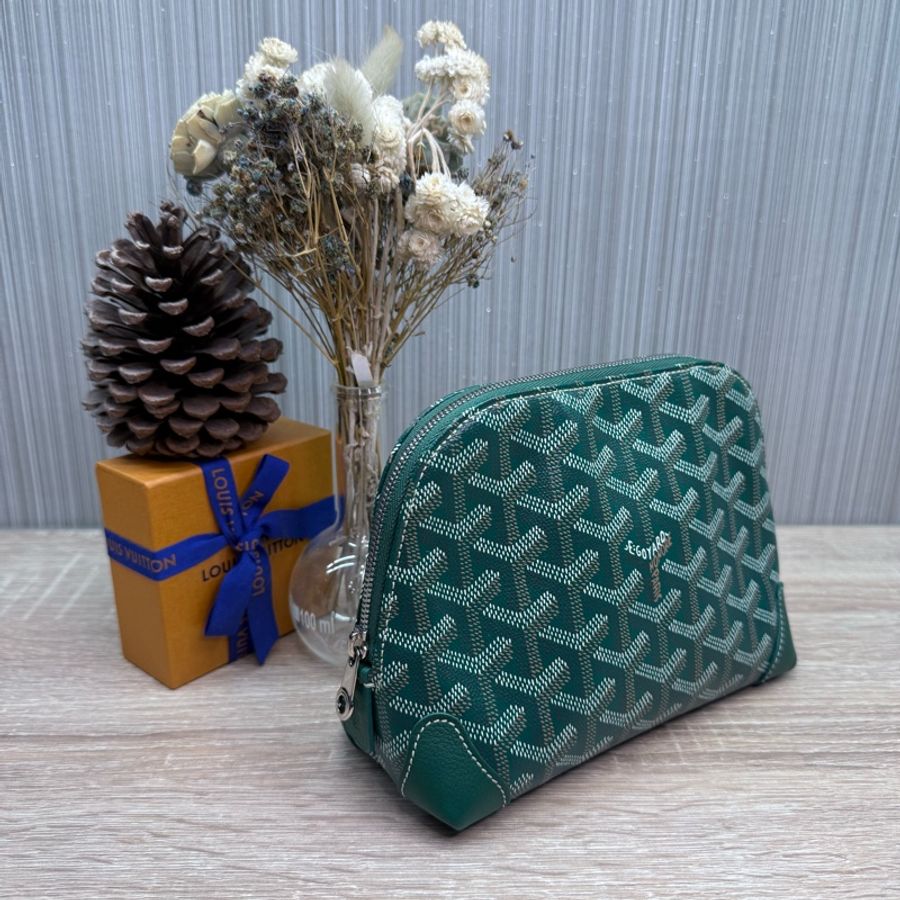 Goyard Vendôme Cosmetic Pouch綠色貝殼化妝包-2