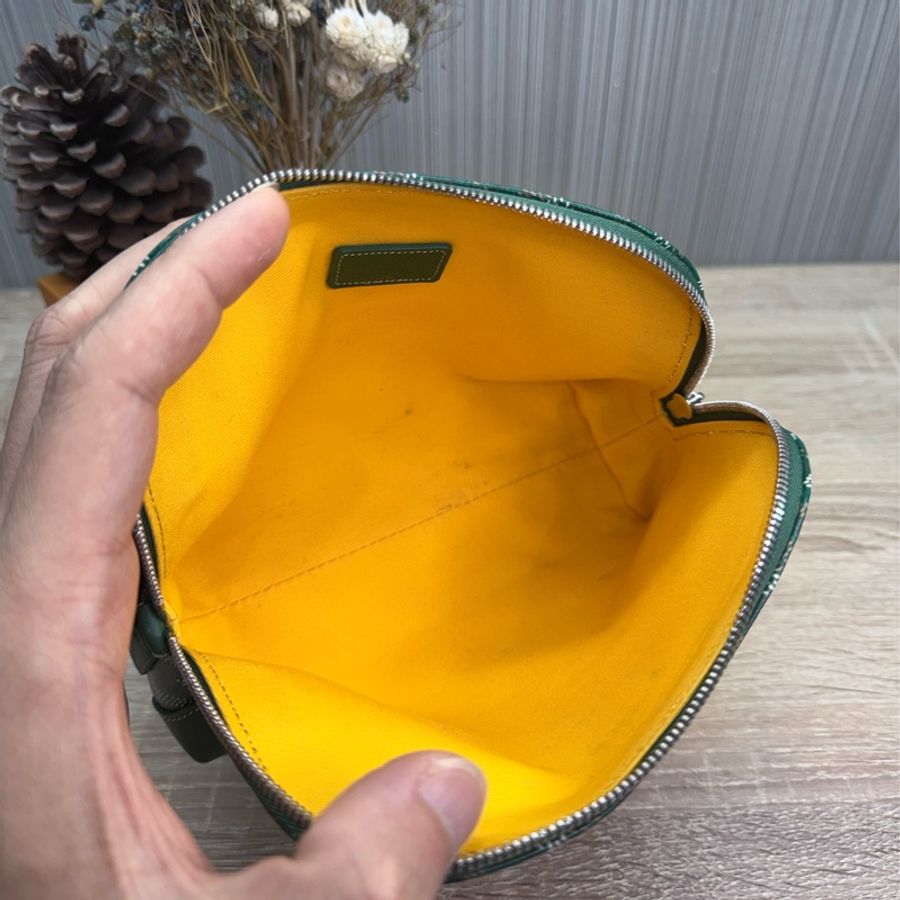 Goyard Vendôme Cosmetic Pouch綠色貝殼化妝包-17